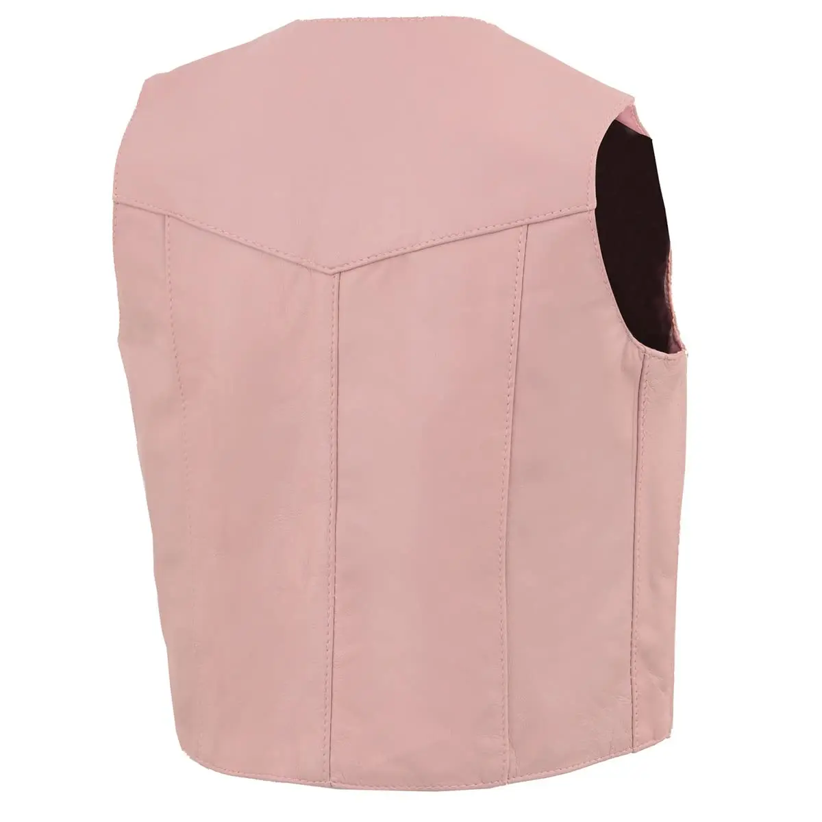 Milwaukee Leather SH2011PINK Girls Pink Leather Vest 2X-Large | Classic Three Snap Design, Fitted Fit, All Seasons - view 4