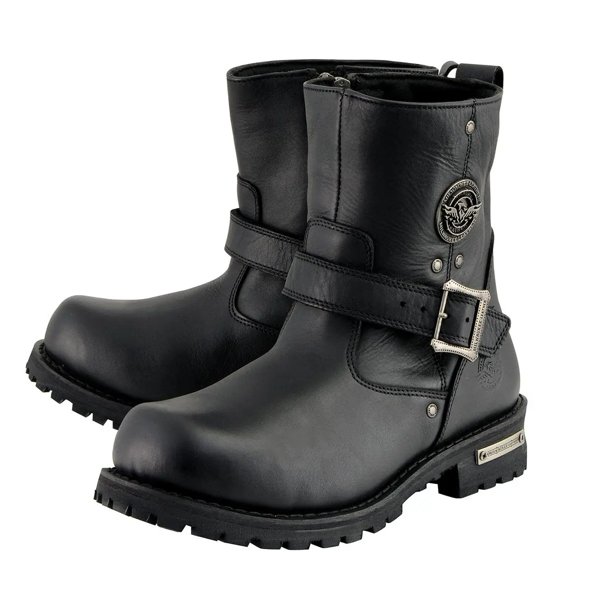 Milwaukee Leather Men's Black Leather 6-inch Classic Engineer Motorcycle Boots | Waterproof & Durable for Riders & Daily Wear - view 5
