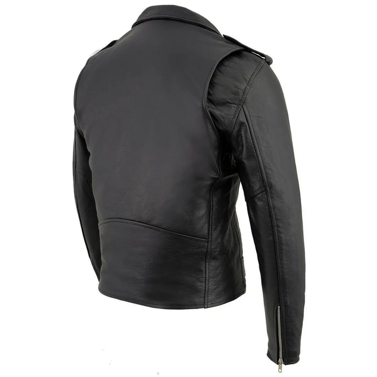 Milwaukee Leather Men's The Legend Classic Brando Black Premium Leather Motorcycle Jacket - 4X-Large | Durable Cowhide, All-Season Comfort - view 8