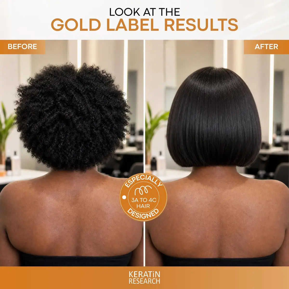 Keratin Research Gold 240ml Hair Care Agent | Hair Straightening & Frizz Control for All Hair Types - view 8
