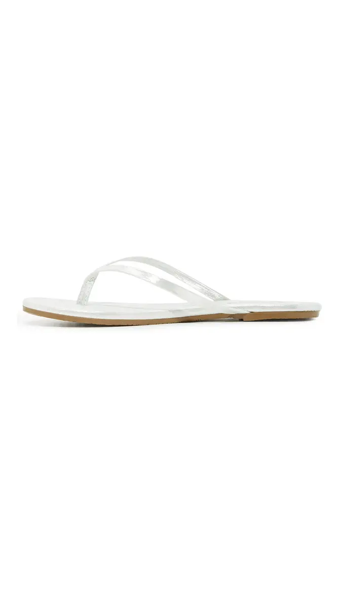 TKEES Glitters Flip Flop Gleam 8 M US | Handcrafted Brazilian Leather Comfort - view 5