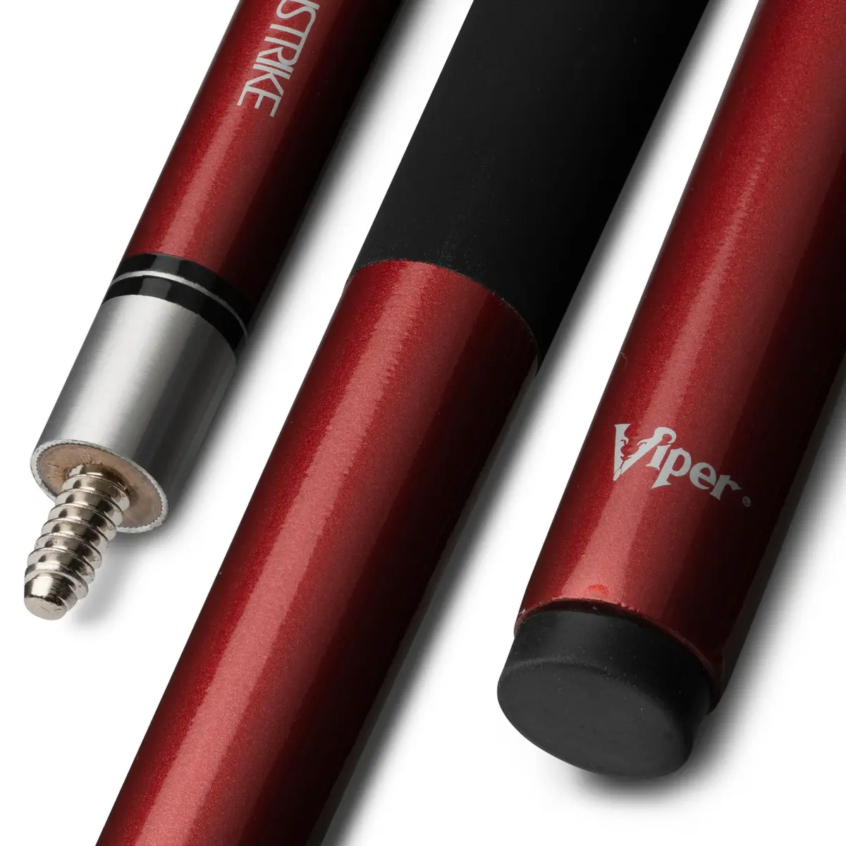 Viper by GLD Products Graphstrike 58" 2-Piece Pool Cue, Maroon, 19 Oz (1.07 kg) | Fiberglass Graphite Composite Billiard Cue - main product image