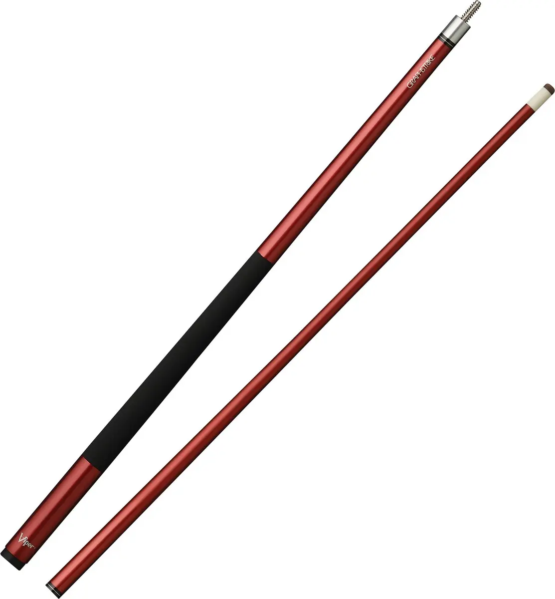 Viper by GLD Products Graphstrike 58" 2-Piece Pool Cue, Maroon, 19 Oz (1.07 kg) | Fiberglass Graphite Composite Billiard Cue - view 3