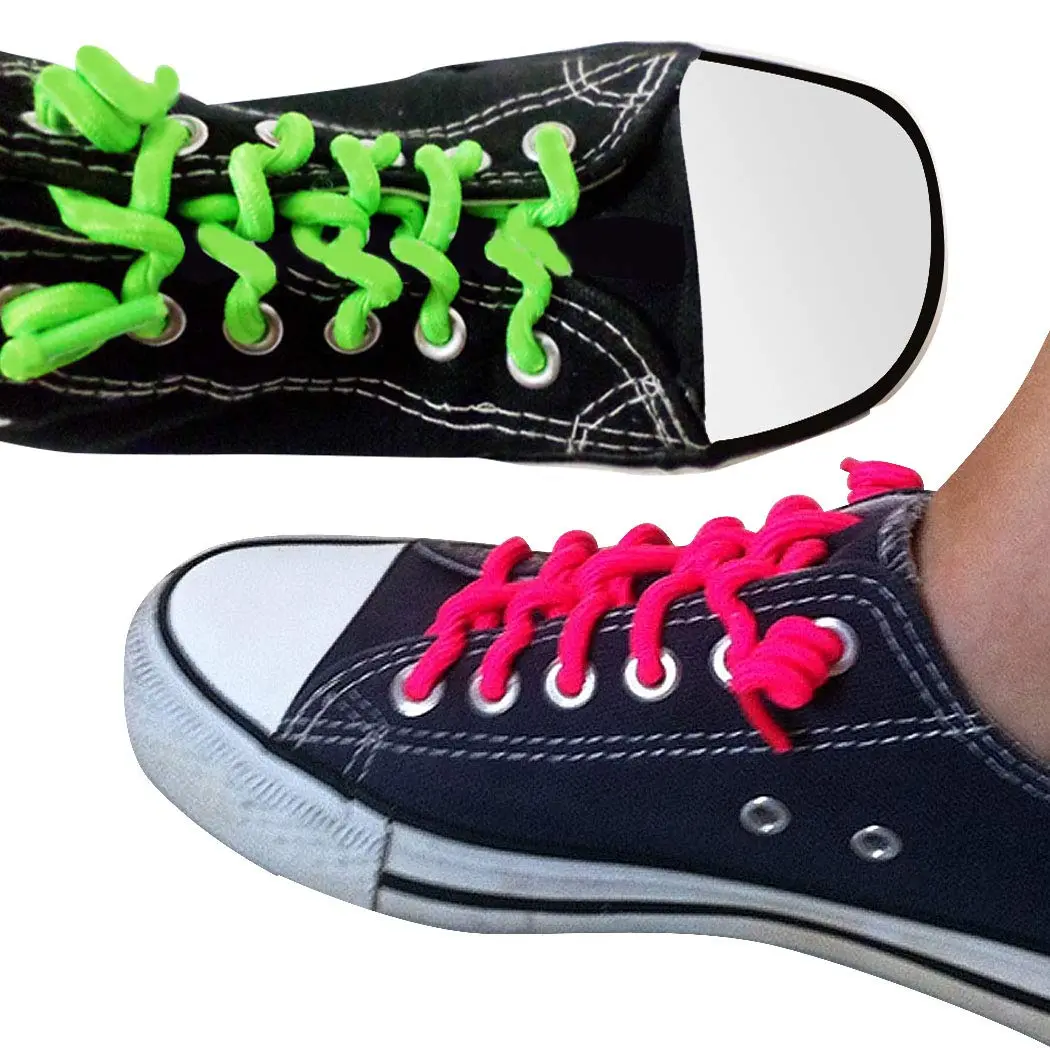 FOOTMATTERS No Tie Shoe Laces for Kids and Adults | Elastic Curly Shoelaces for Sneakers | Black | 1 Pair - view 4