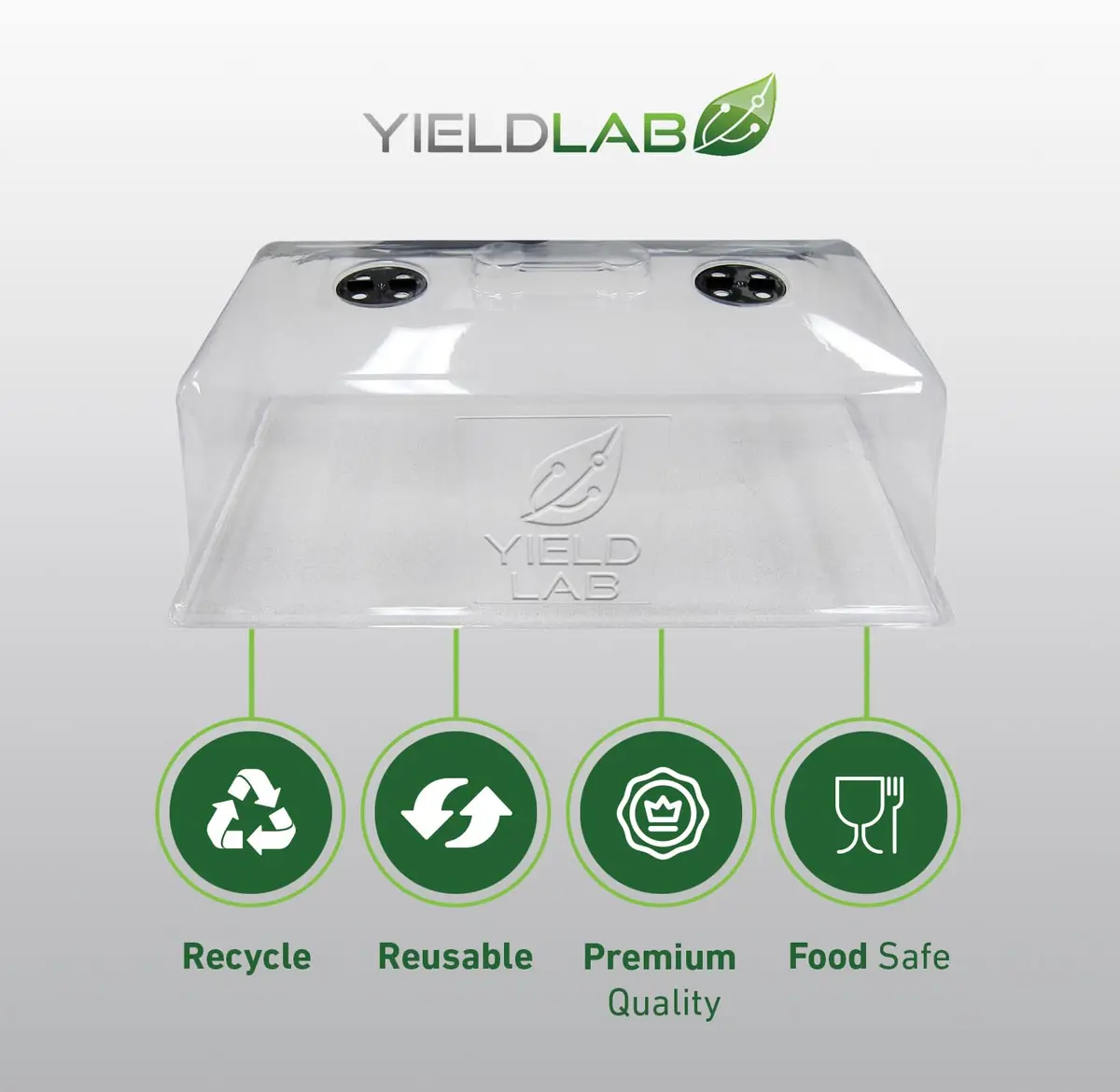 Yield Lab 7 Inch Clone Dome | Humidity Vented Propagation Dome for Plants - view 6