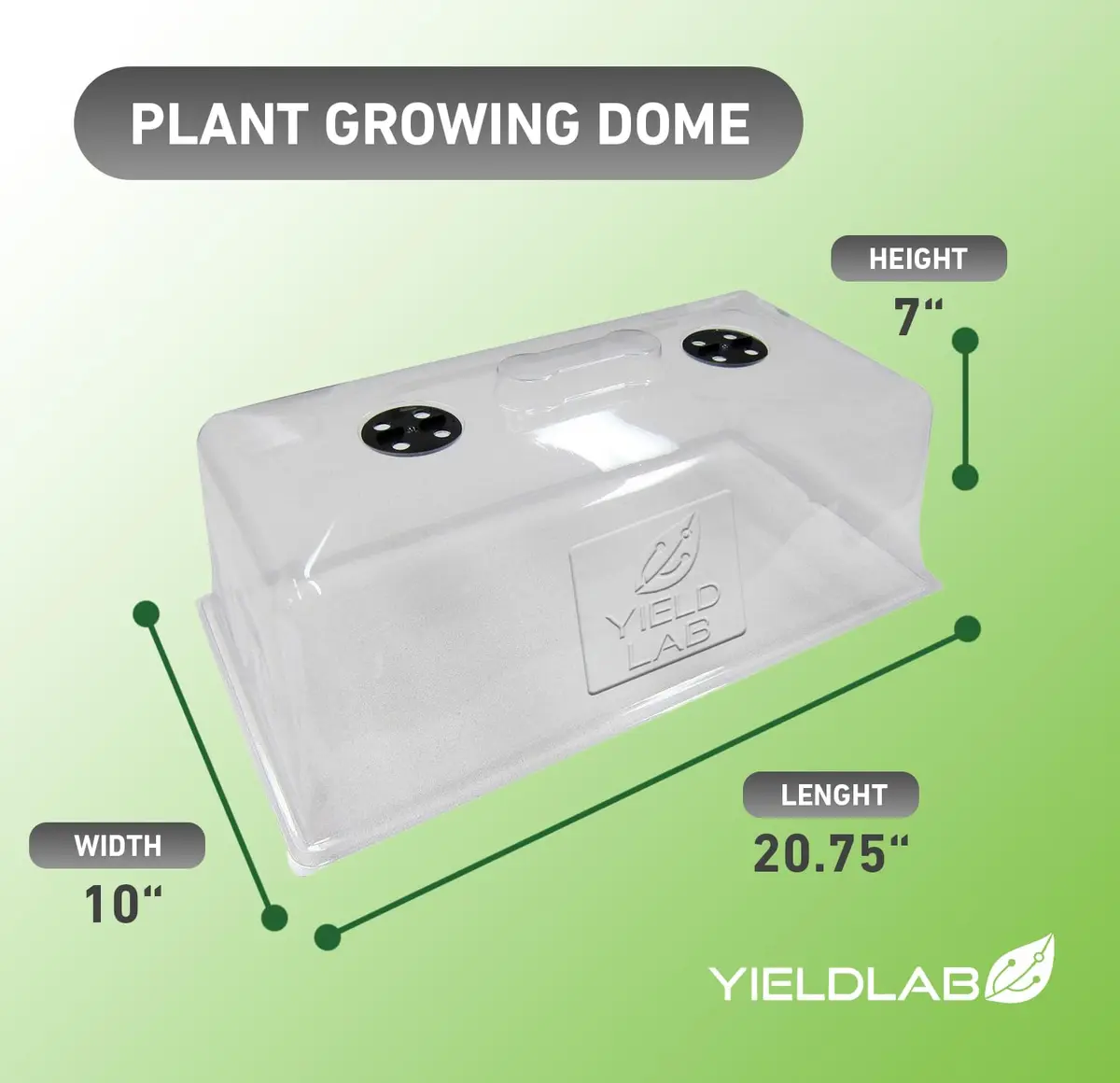 Yield Lab 7 Inch Clone Dome | Humidity Vented Propagation Dome for Plants - view 7