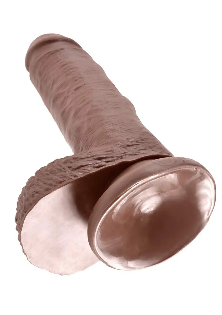 Pipedream King Cock with Balls, Brown, 17.78 cm (7 Inch) | Realistic Design - view 2