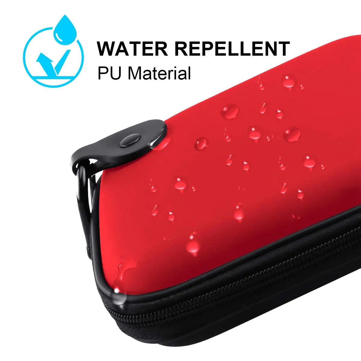 Lacdo Red Hard Drive Case for WD Elements/My Passport Portable HDD 1TB-6TB | Water Repellent & Shockproof - view 4