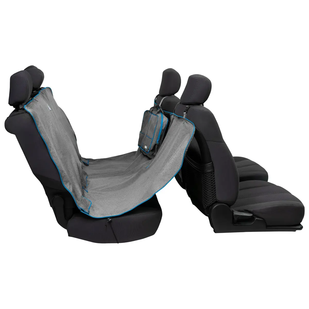 Kurgo Heather Hammock Seat Cover, Charcoal, 55" Wide | Waterproof & Stain-Resistant Car Travel Accessory - main product image