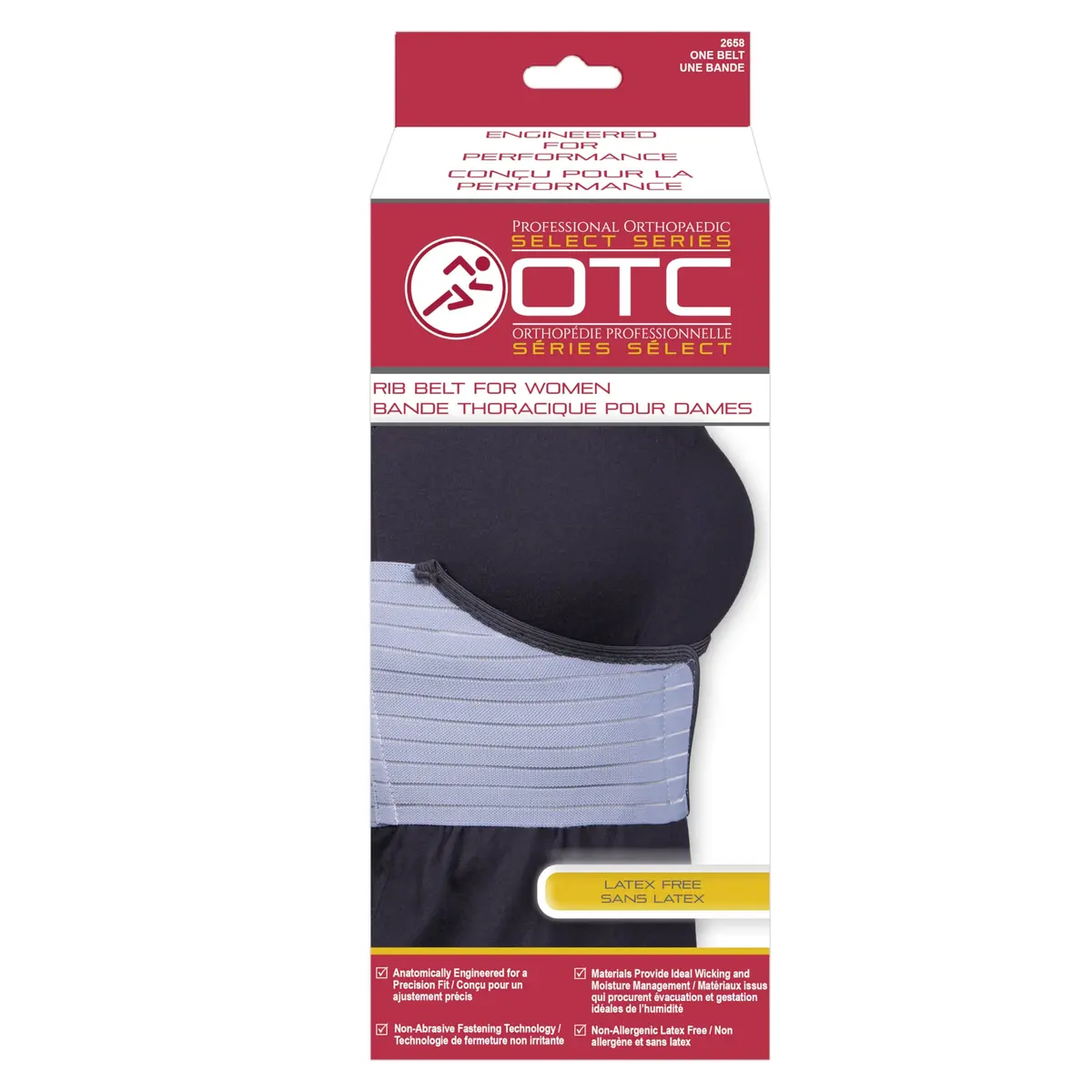 OTC Rib Belt for Women, 6-Inch Elastic Chest, Select Series | Support for Rib Fractures & Contusions - view 7
