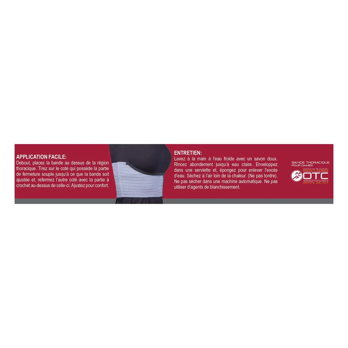 OTC Rib Belt for Women, 6-Inch Elastic Chest, Select Series | Support for Rib Fractures & Contusions - view 9