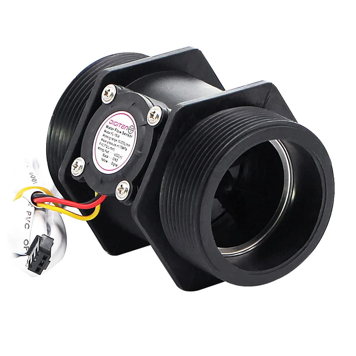 DIGITEN G2 2 inch Water Flow Hall Sensor Switch Meter Flowmeter Control 10-200L/min | Waterproof & Heat Resistant - view 2