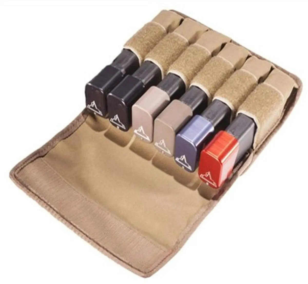 TUFF 6 in-Line Magazine Pouch Size 2 | Heavy Duty Nylon, Fits 9mm/.40S&W/.45ACP Magazines - main product image