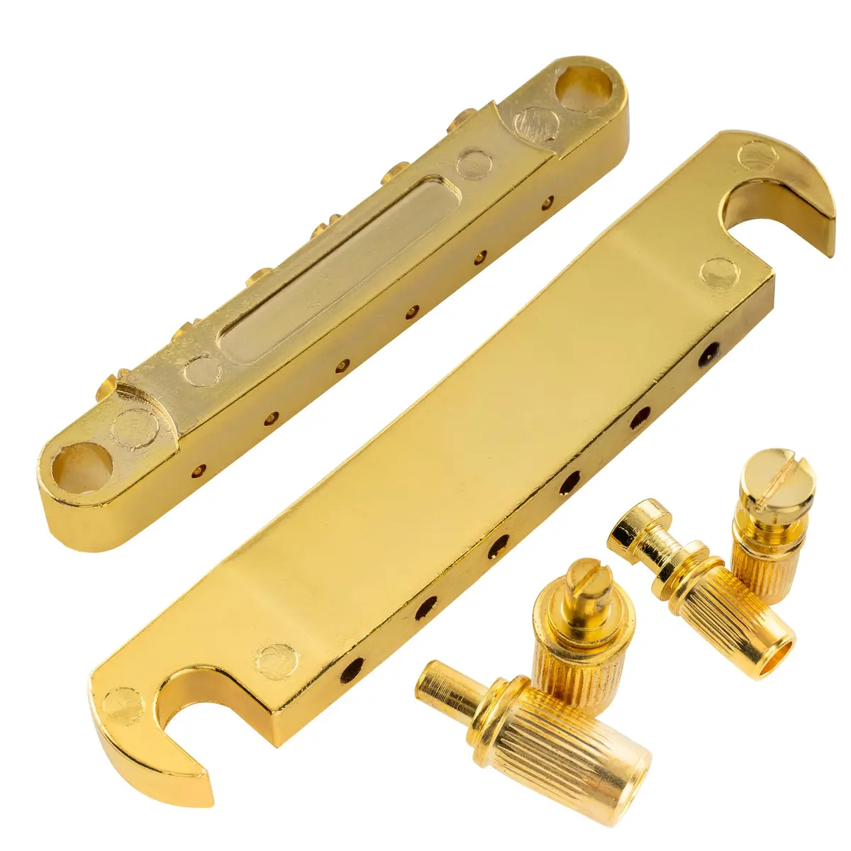Musiclily Basic 52mm Bridge 52.5mm Tailpiece ABR-1 Tune-o-matic Set Gold | Fits Epiphone Les Paul/SG - view 4
