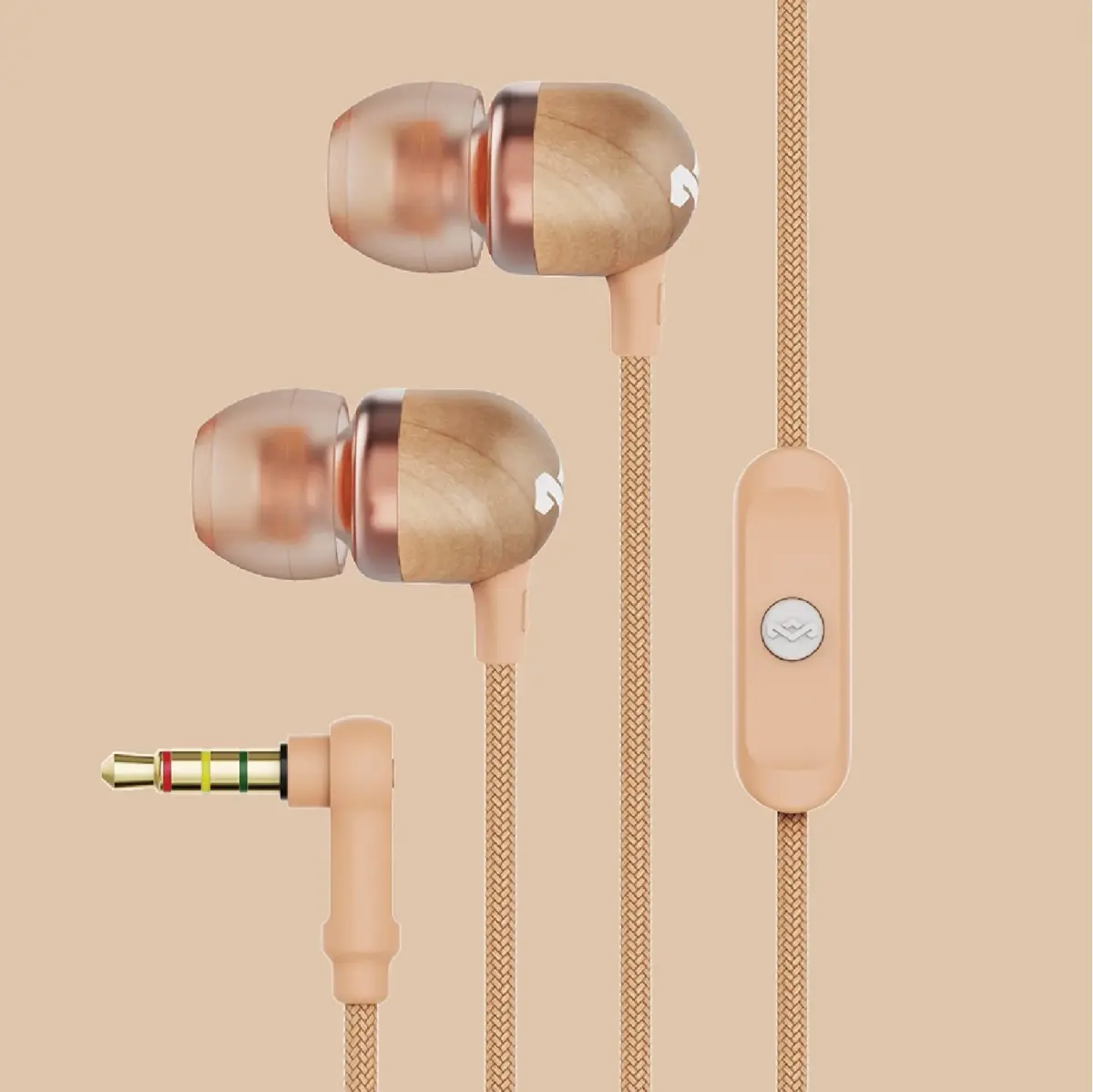 House of Marley Smile Jamaica Wired Earbuds (Copper) | 9.2mm Drivers, Noise Isolation, AUX - view 6