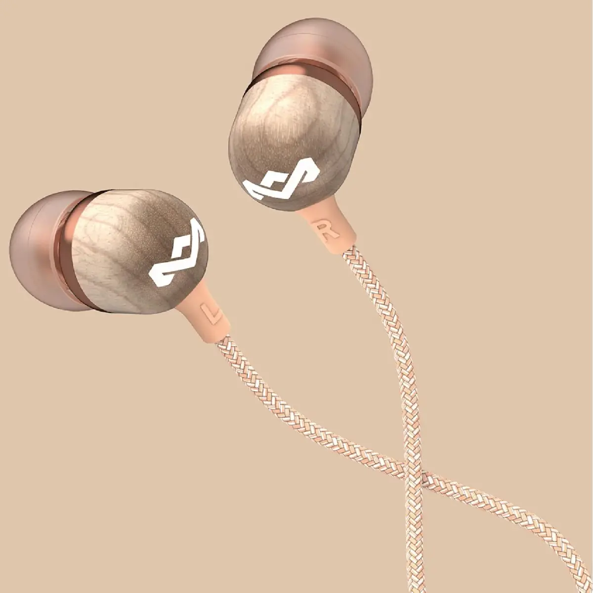 House of Marley Smile Jamaica Wired Earbuds (Copper) | 9.2mm Drivers, Noise Isolation, AUX - view 8