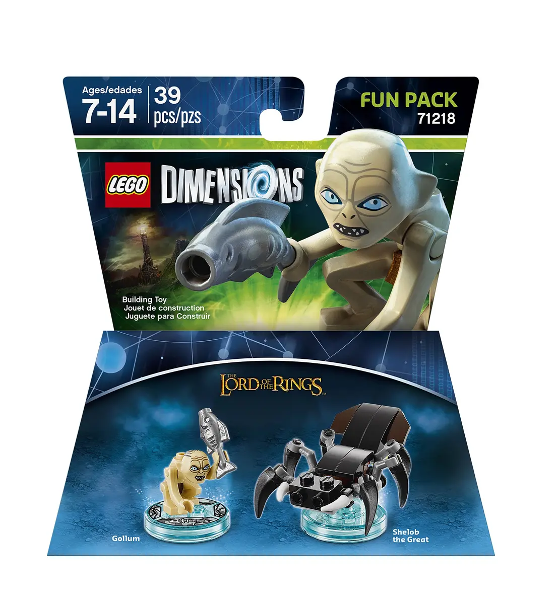 WB Lord Of The Rings Gollum Fun Pack - LEGO Dimensions | Fantasy Toy Figure 21cm - main product image