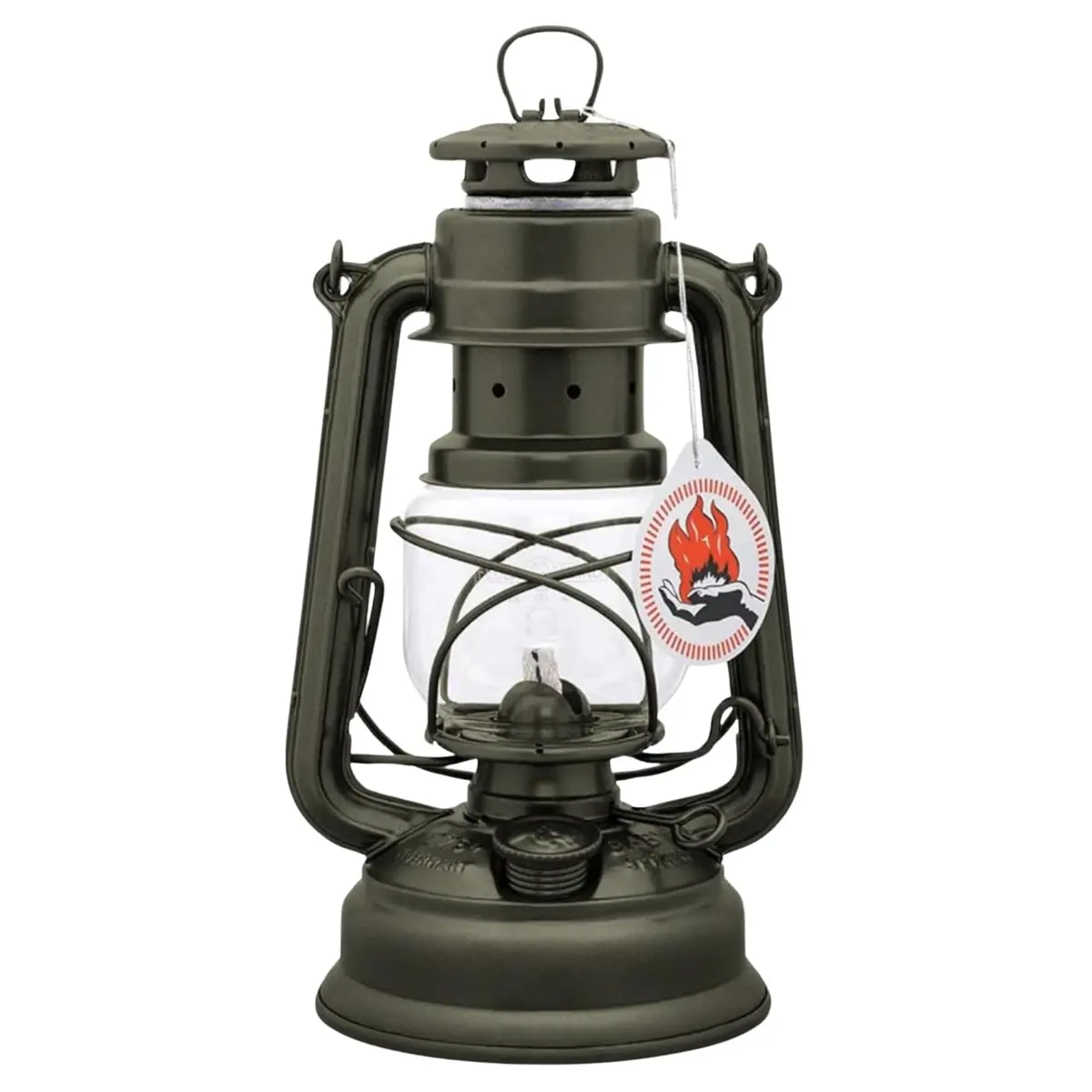 Feuerhand Galvanized Storm Lantern 26 cm | Durable, Weather-Resistant Outdoor Lighting - main product image
