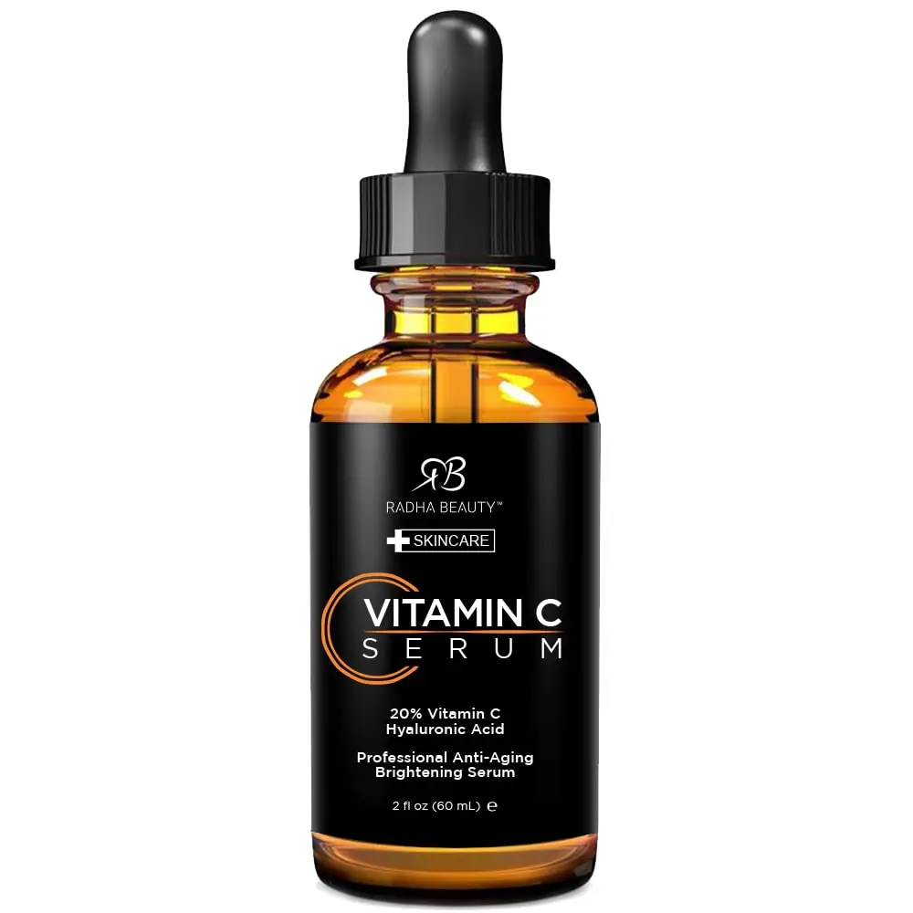 Radha Beauty Vitamin C Serum 2oz | Brightening & Anti-Aging for All Skin Types - main product image