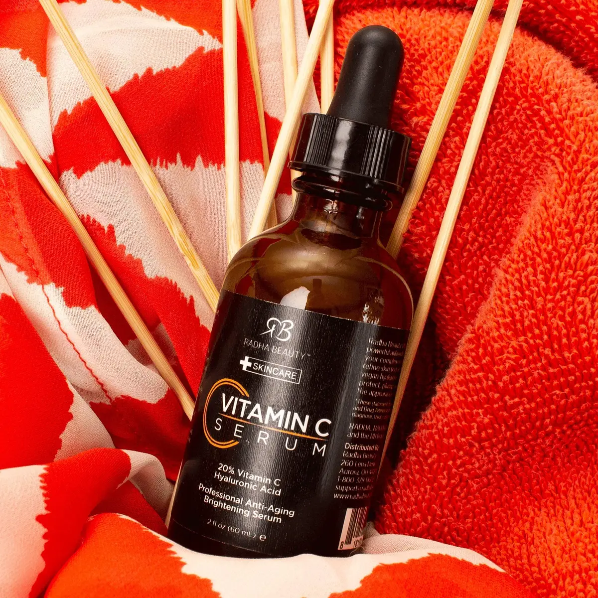 Radha Beauty Vitamin C Serum 2oz | Brightening & Anti-Aging for All Skin Types - view 5