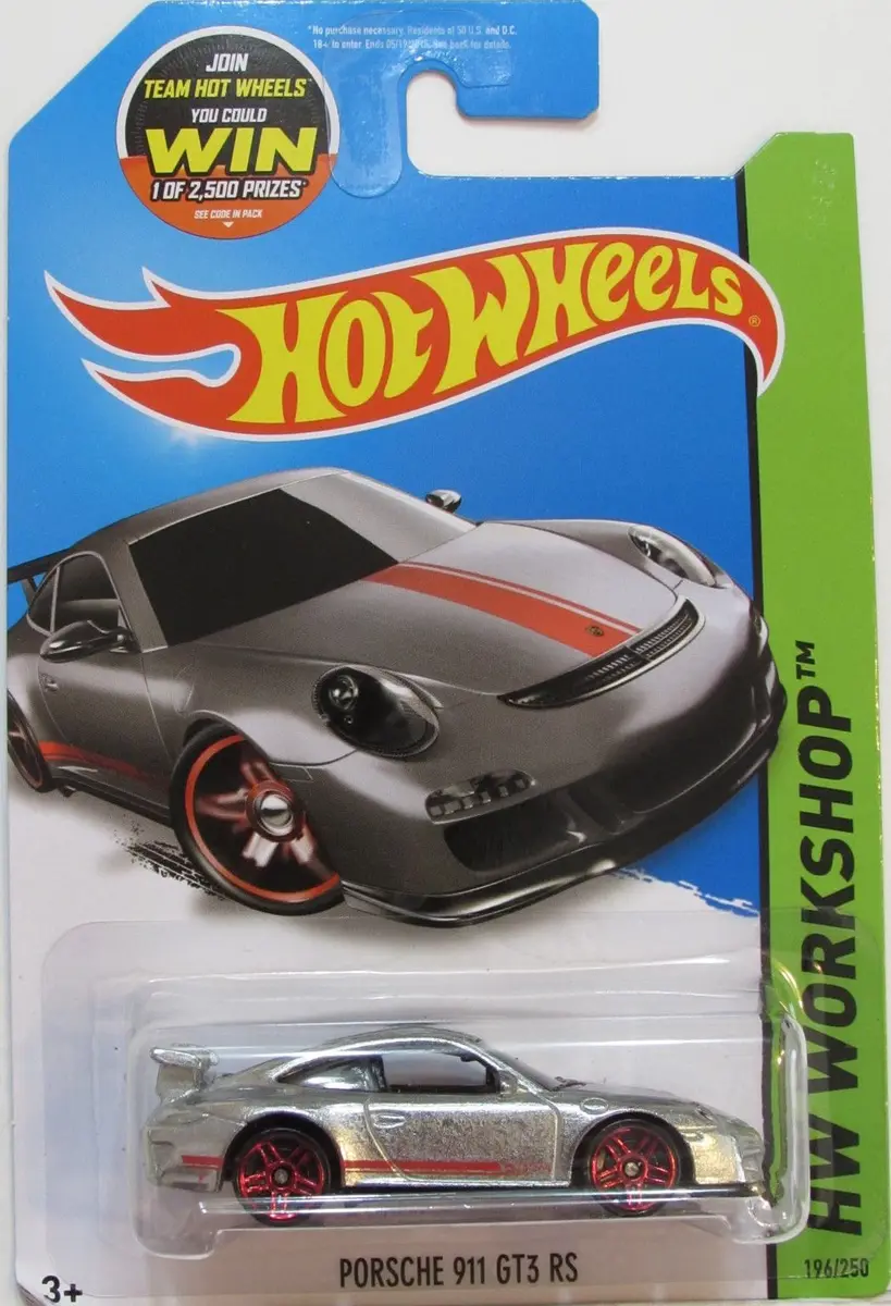 Hot Wheels Porsche 911 GT3 RS ZAMAC Diecast 1:64 Scale | Collectible Metal Toy Car - main product image