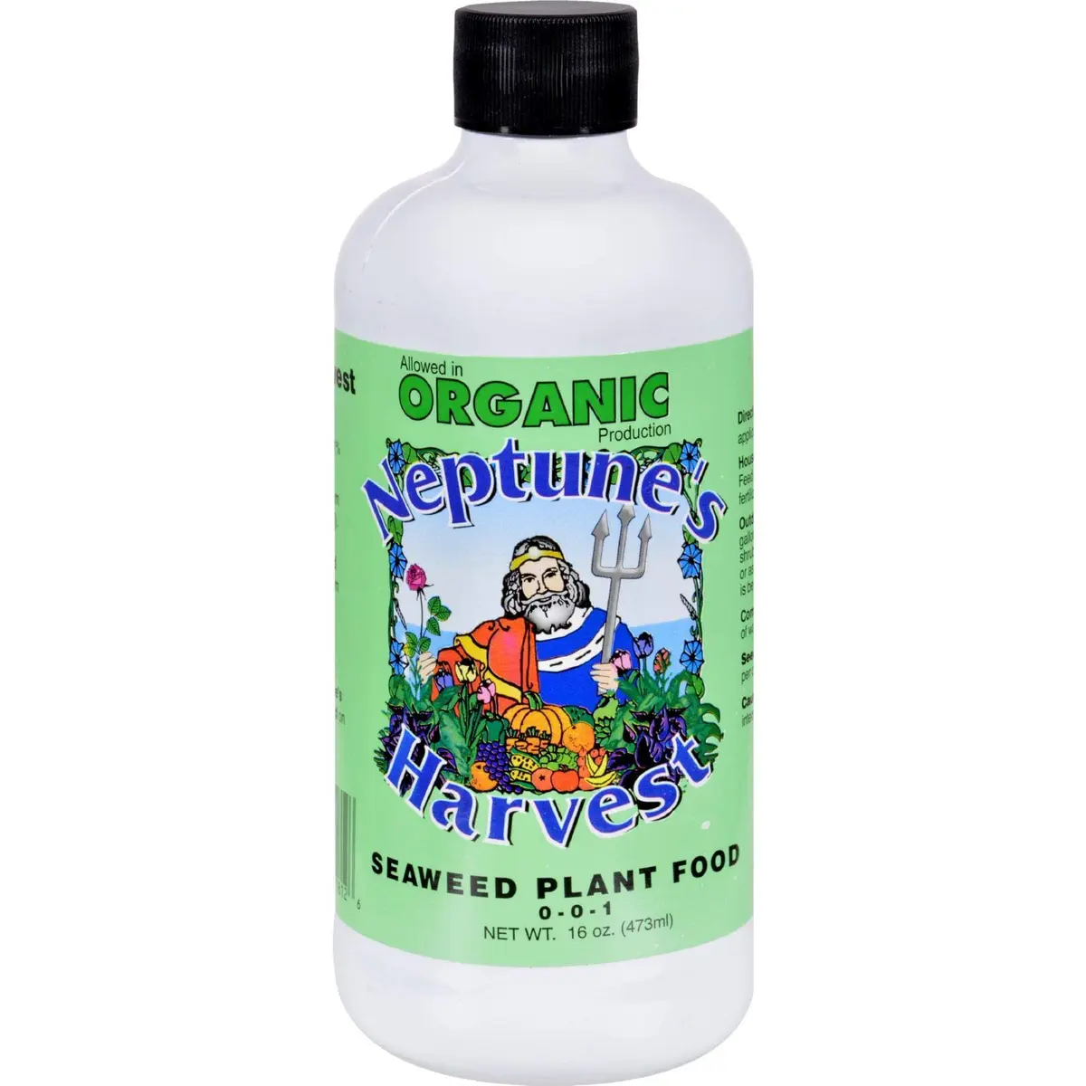 Neptune's Harvest Seaweed Plant Food 16 Oz | 0-0-1 Liquid Fertilizer for All Plants - main product image