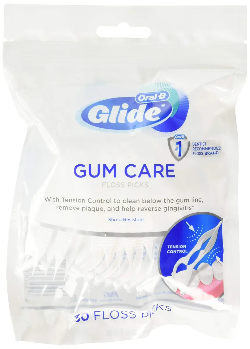 Oral-B Glide Pro-Health Advanced Floss Picks 60 Count (Pack of 2) | Shred Resistant - main product image