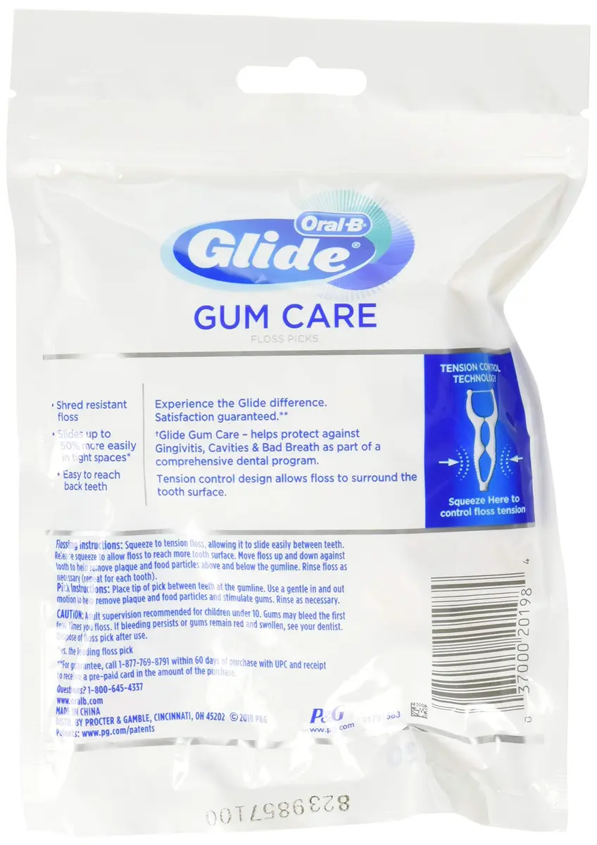 Oral-B Glide Pro-Health Advanced Floss Picks 60 Count (Pack of 2) | Shred Resistant - view 2