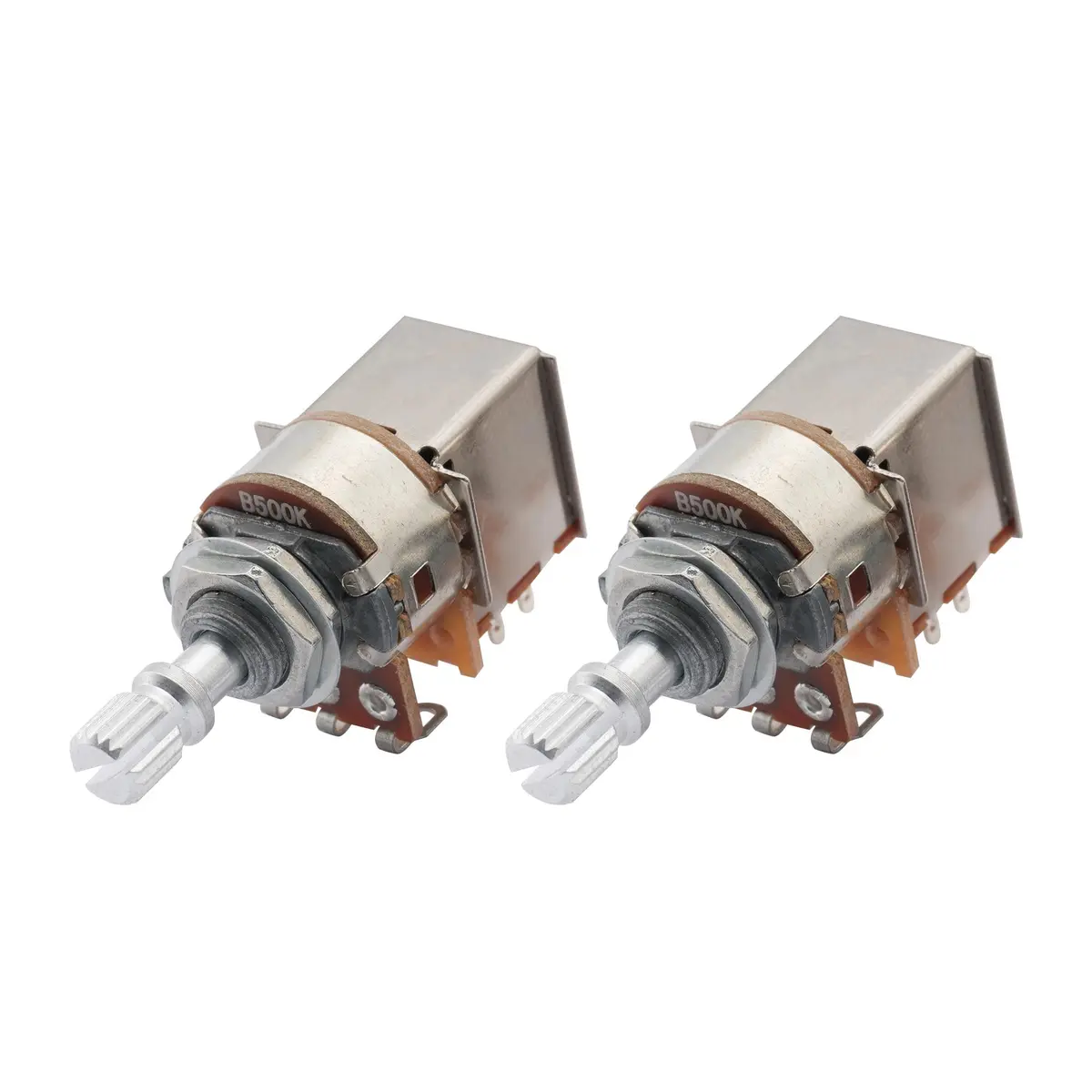 Musiclily Basic B500K Metric 18 Spline Short Shaft Push/Pull Pot 2Pcs | 500k Linear Taper for Electric Guitar & Bass - view 5