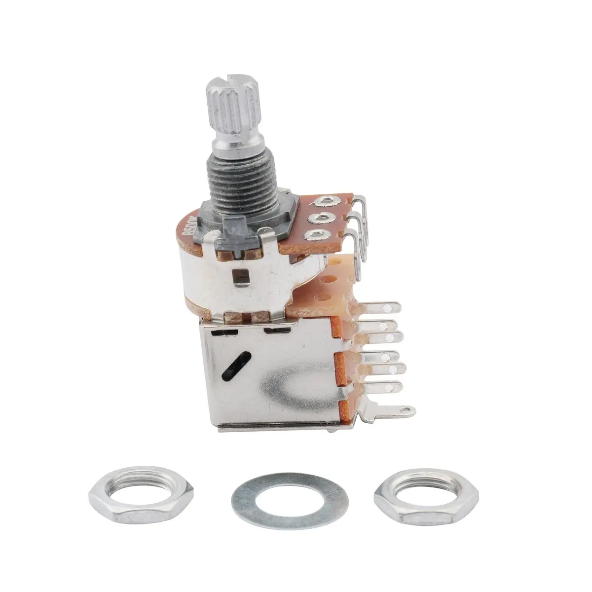 Musiclily Basic B500K Metric 18 Spline Short Shaft Push/Pull Pot 2Pcs | 500k Linear Taper for Electric Guitar & Bass - view 6