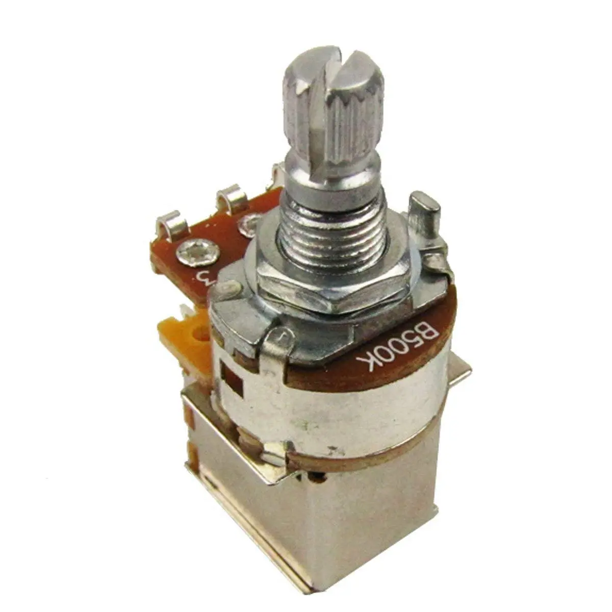 Musiclily Basic B500K Metric 18 Spline Short Shaft Push/Pull Pot 2Pcs | 500k Linear Taper for Electric Guitar & Bass - view 4