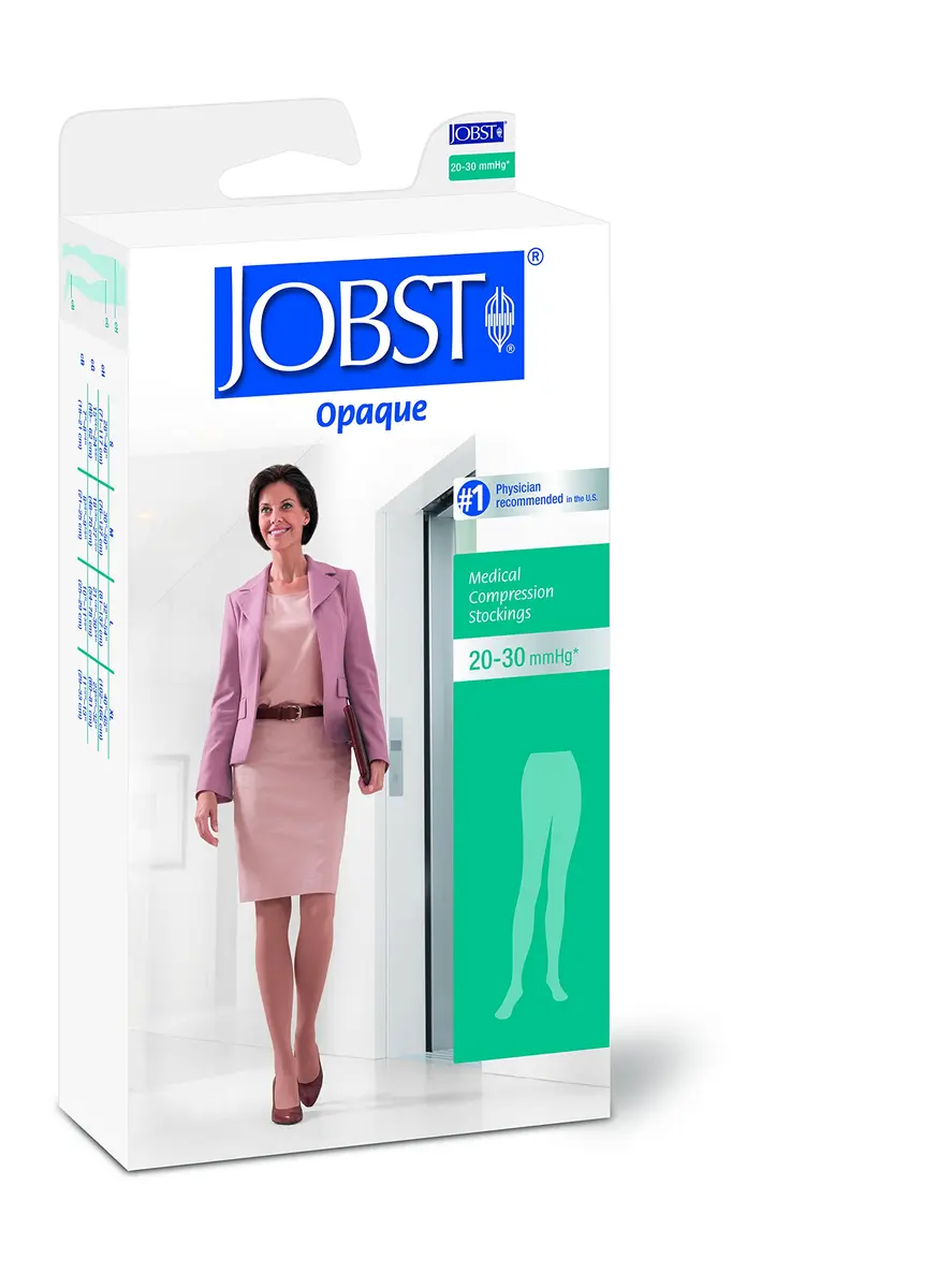 JOBST Opaque Compression Sock Waist High X-Large | Gradient Relief, Moisture-Wicking, Latex-Free (70-120 chars) - view 2