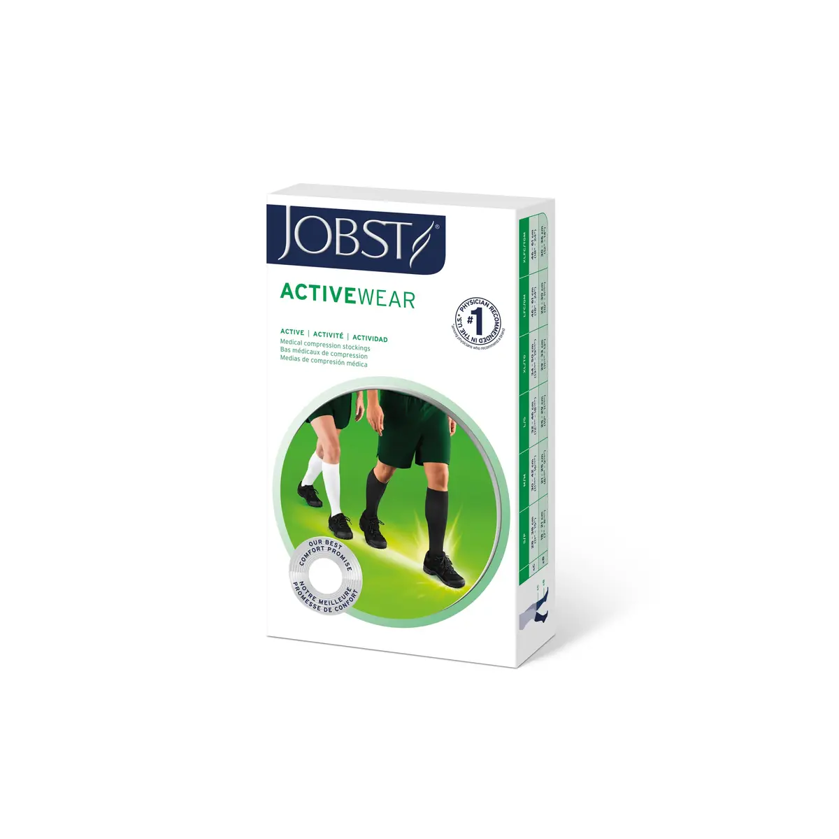 JOBST ActiveWear 20-30mmHg Compression Socks Knee High Small | Seamless, Dri-Release, Reinforced Heel - view 5