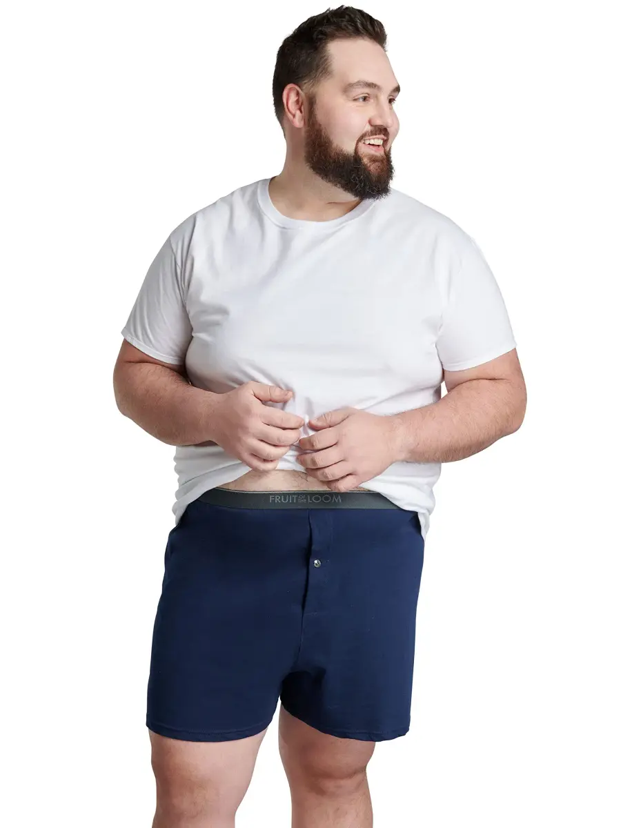 Fruit of the Loom Big Man Knit Boxer Shorts XX-Large (XXL) | Relaxed Fit, Tag-Free Comfort - view 2