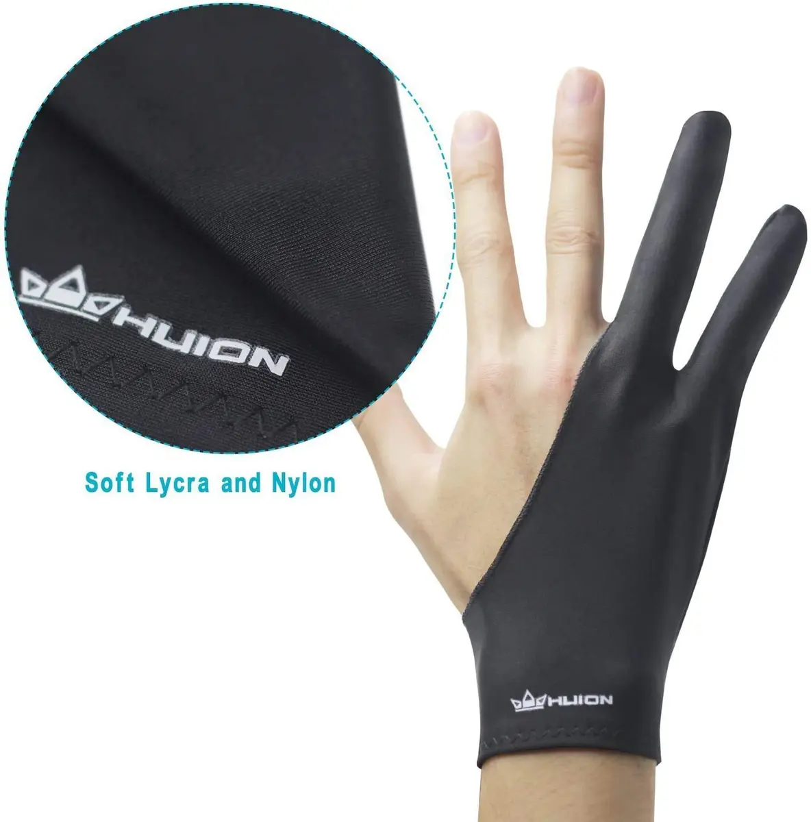 HUION Artist Drawing Glove Cura CR-01 Black | Reduces Friction for Graphics Tablets - view 7