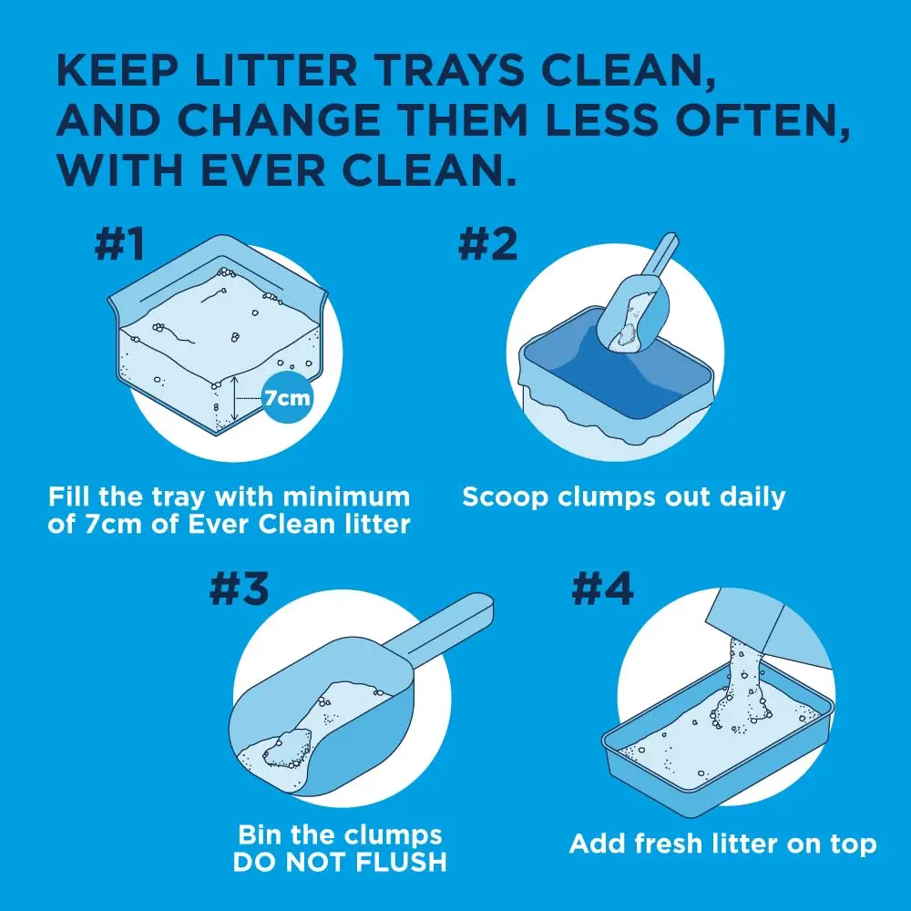 Ever Clean Clumping Cat Litter, Extra Strong Clumping, Unscented, 10L | Long-Lasting Odour Control - view 6