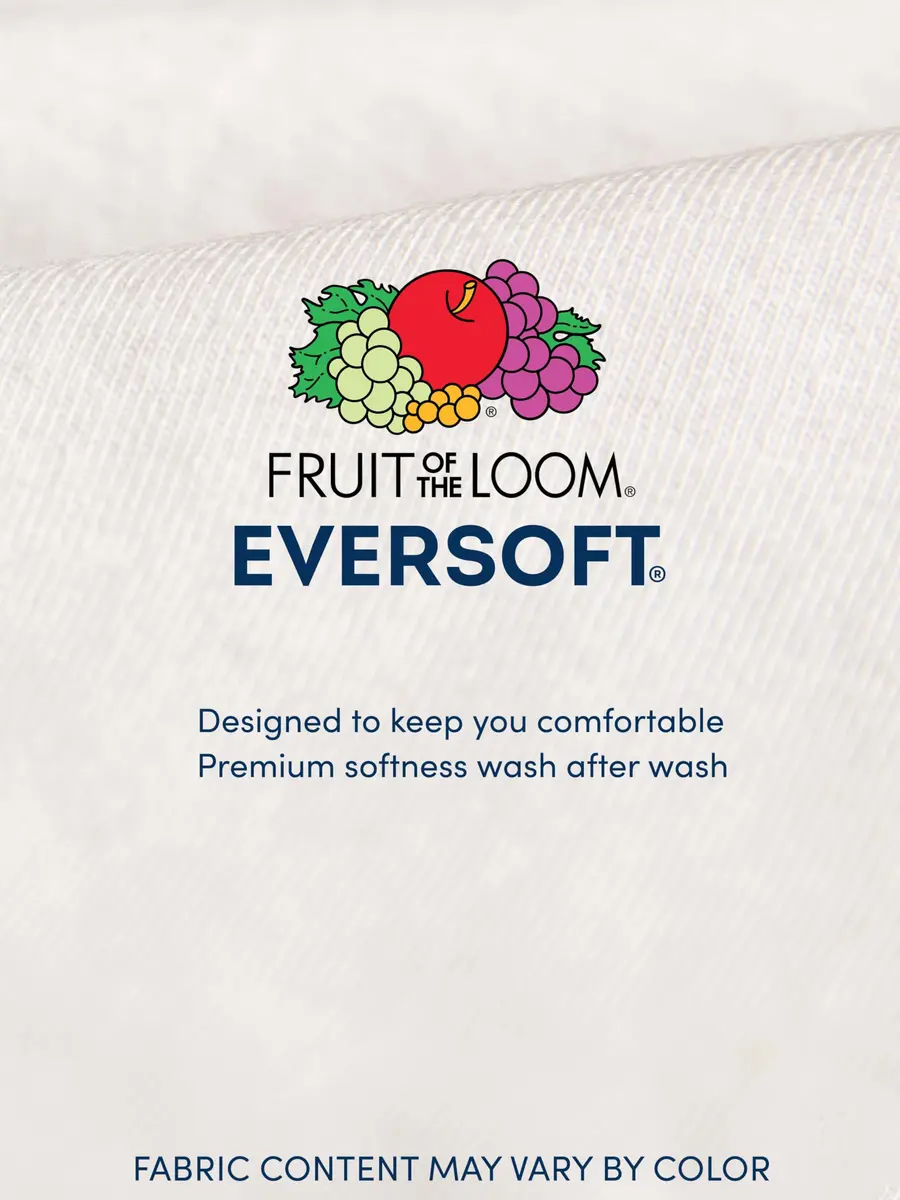 Fruit of the Loom Mens Stay Tucked Crew T-Shirt Underwear, Classic Fit - White 6 Pack, X-Large US - view 5