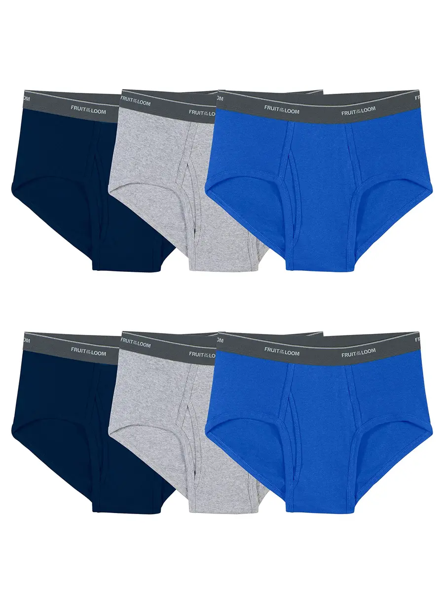 Fruit of the Loom Mens Tag-free Cotton Briefs 6 Pack | All-Day Comfort & Support (70-120 chars) - main product image
