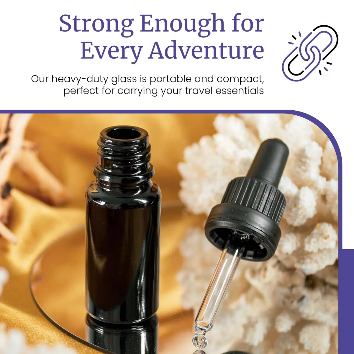 Infinity Jars 10 ml UV-Black Glass Dropper Bottle | Leak-Proof Travel Vial for Oils & Serums - view 7