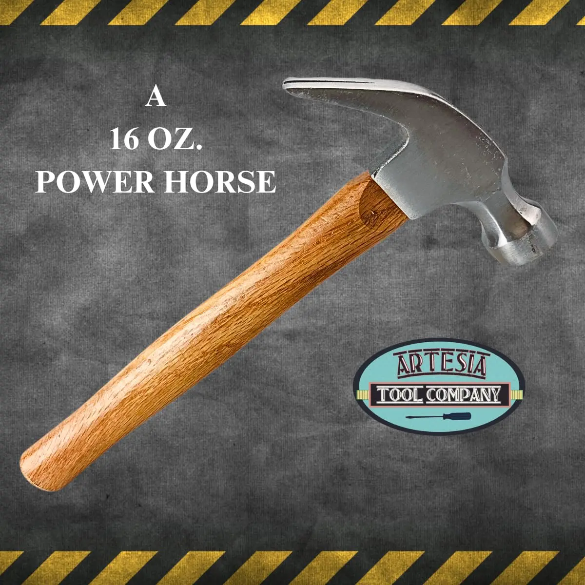 ARTESIA TOOL Heavy Duty Forged Metal Claw Hammer 12.5" | Dual-Function Head, Wooden Handle - view 6