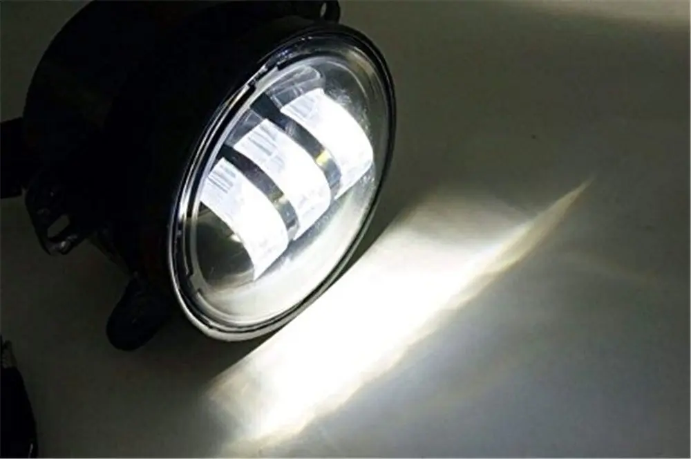 Lantsun 4Inch LED Fog Lights White Led Chip for 2007-2018 Wrangler JK | 30W Waterproof Aluminum Housing - view 5
