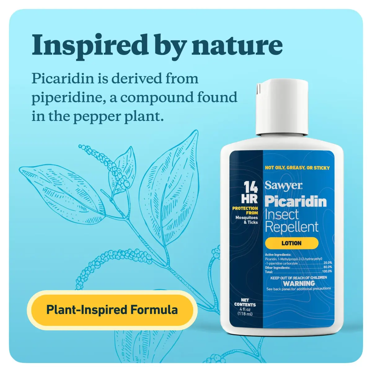 Sawyer Products SP567 Premium Insect Repellent Lotion with 20% Picaridin, 4 Fl Oz (Pack of 1) | Safe for Family, Long-Lasting Protection - view 3