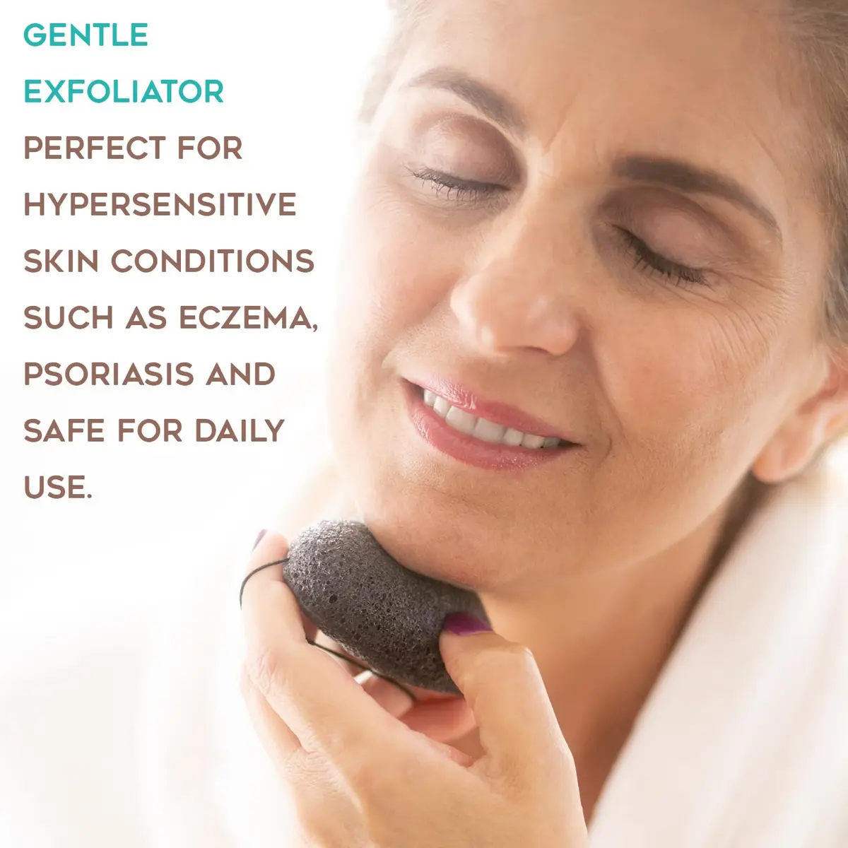 ZEN ME Skin Cleaning Brush Set | Natural Exfoliation Kit with Boar Bristle, Gloves, Konjac Sponge & Foot File for Lymphatic Drainage - view 5