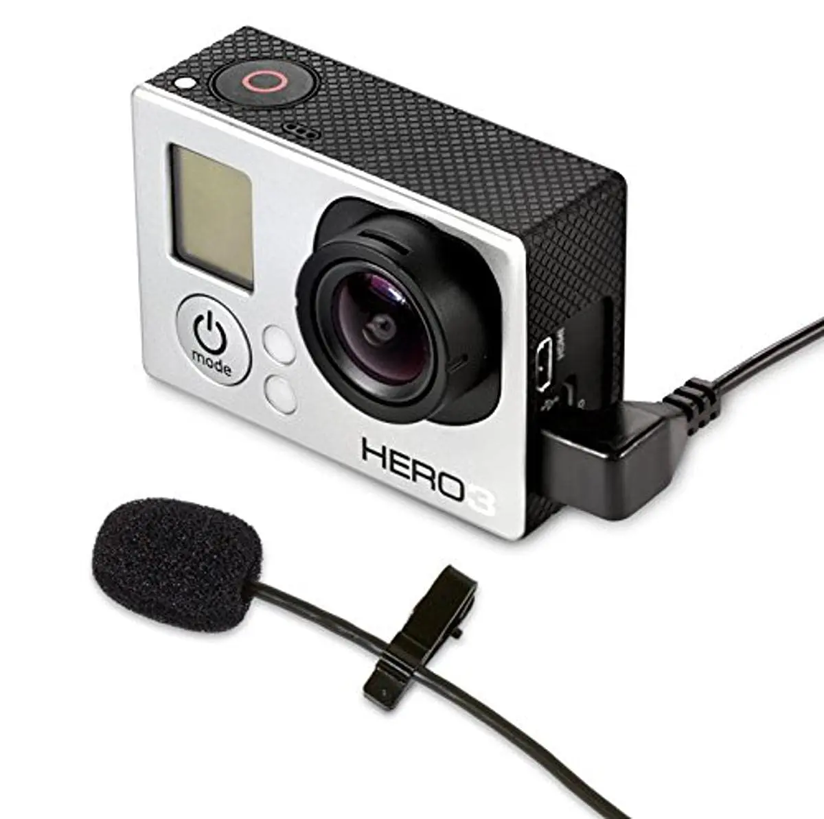 MXL Mics MM-165GP Lavalier Microphone for GoPro Cameras | Omni-directional, 5ft cable, Noise Windscreens - main product image