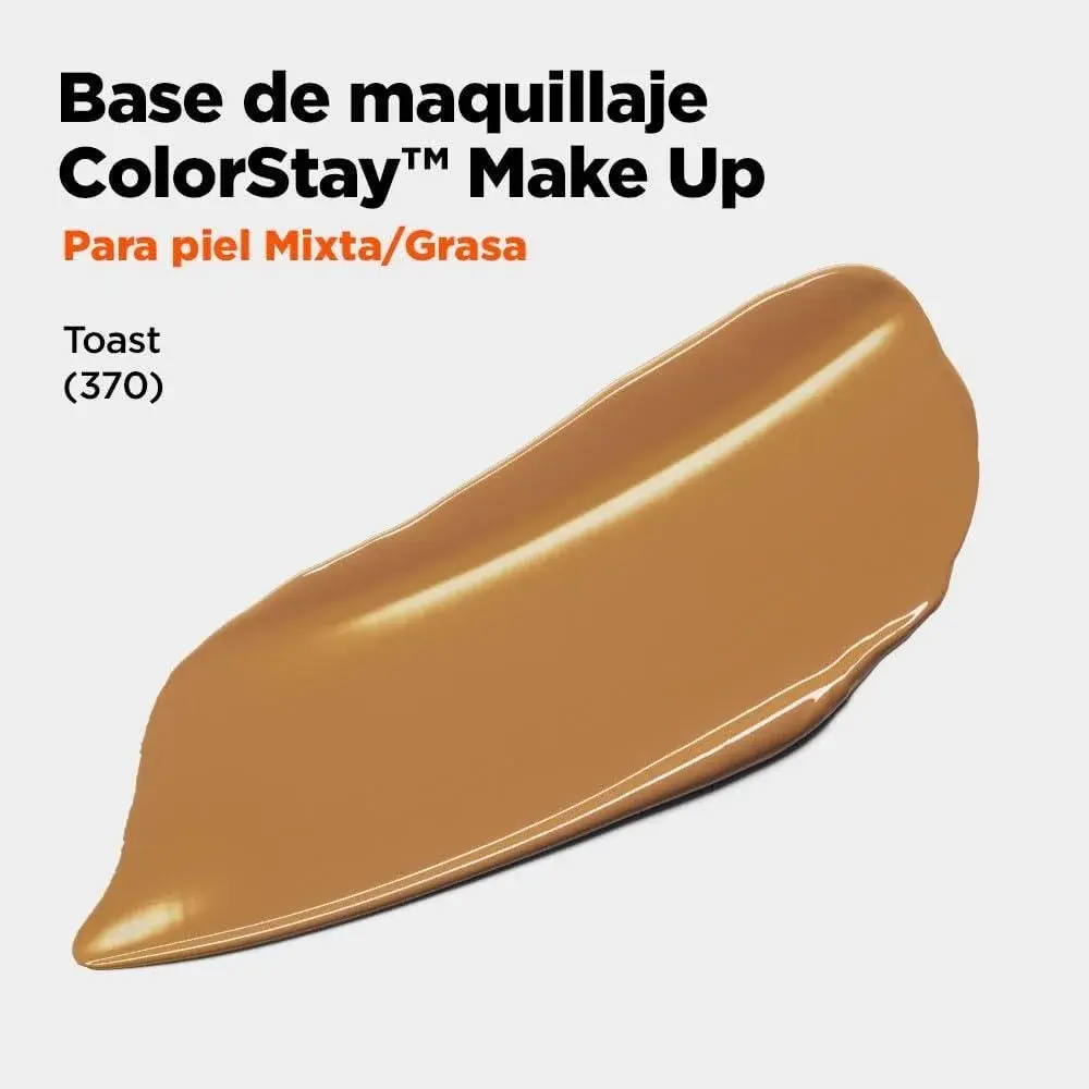 Revlon Colorstay Foundation for Combination/Oily Skin, Toast, 29.57ml (1 Fl Oz) | Flawless, 16-Hour Wear - view 4