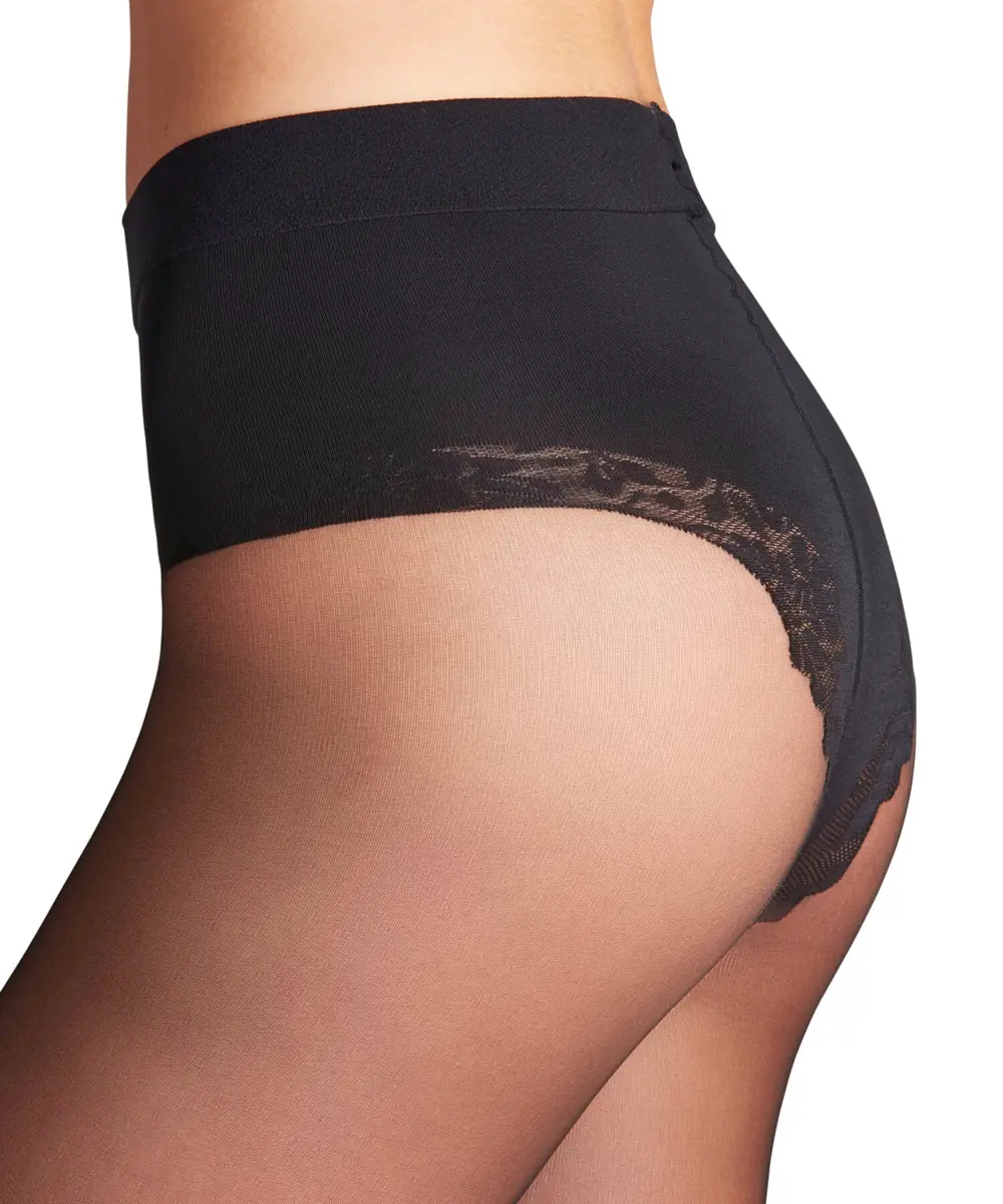 FALKE Women's Shaping Top 20 Denier Tights | Control Top, Sheer & Transparent, Black, Large - view 5