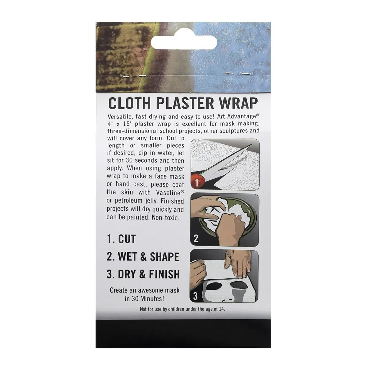 Art Advantage Cloth Plaster Wrap 4x180 | Fast Drying, Easy to Use, Versatile Sculpture Material - view 5