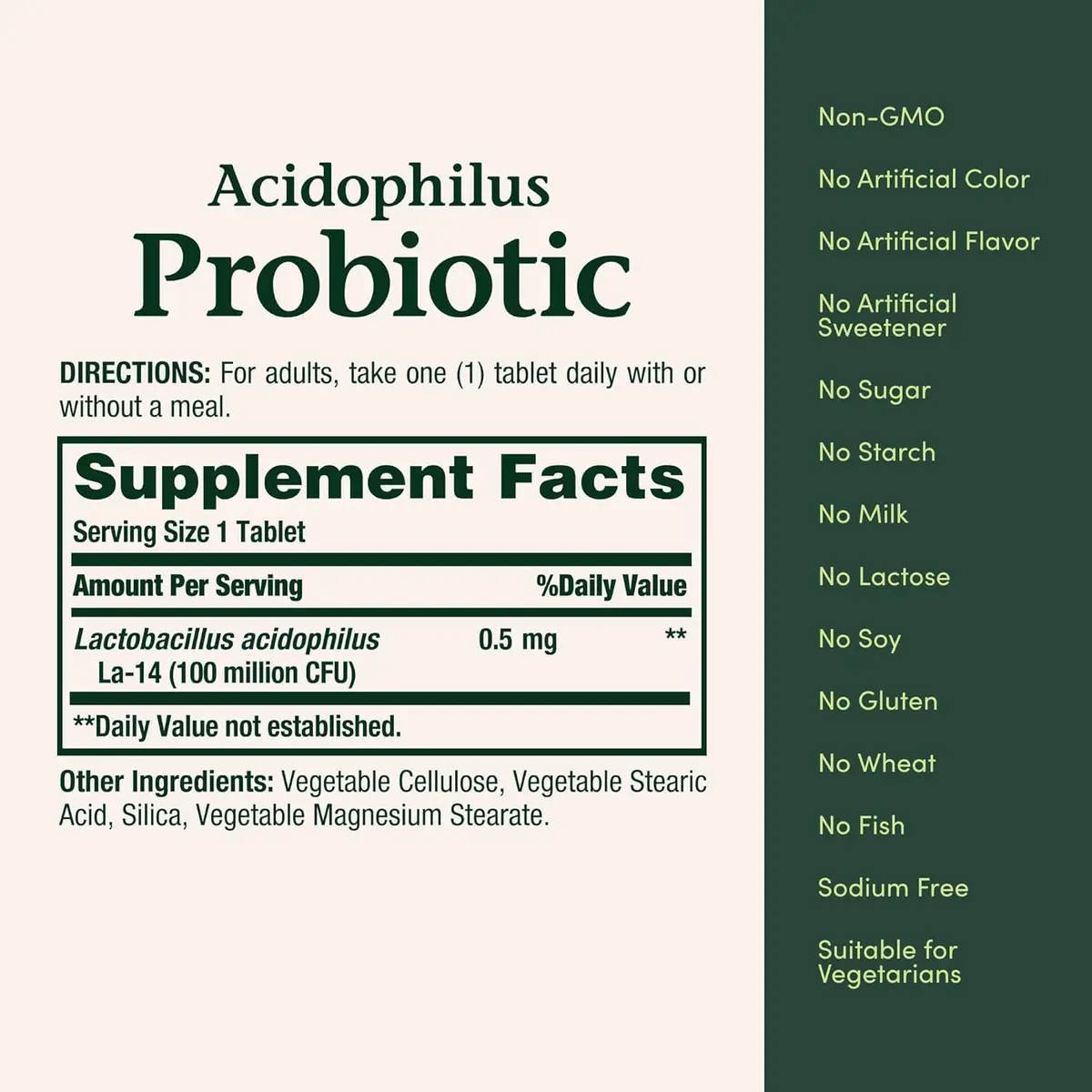 Nature's Bounty Acidophilus Probiotic Tablets 360 Count (120 Count Pack of 3) | Digestive Wellness Support - view 3