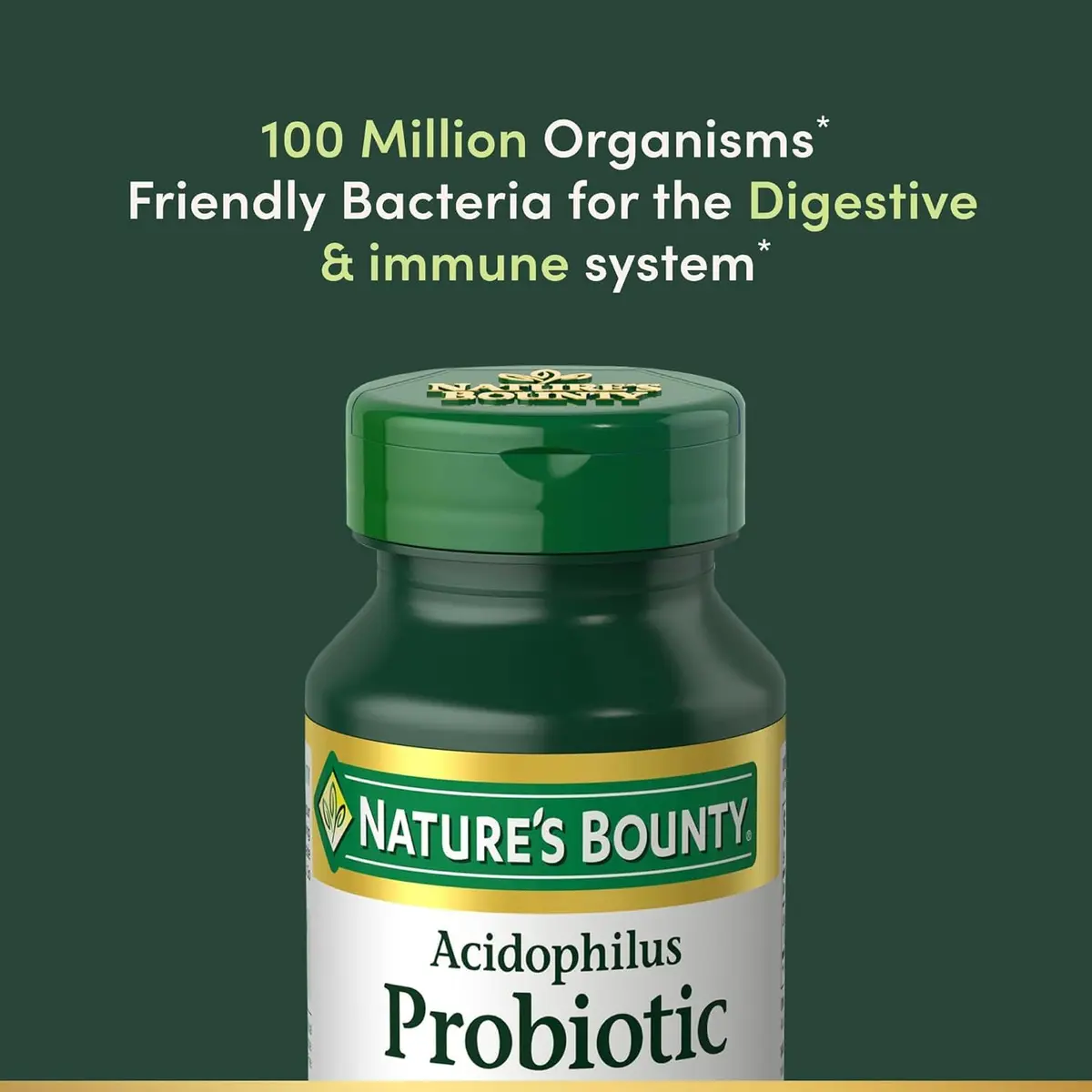 Nature's Bounty Acidophilus Probiotic Tablets 360 Count (120 Count Pack of 3) | Digestive Wellness Support - view 4