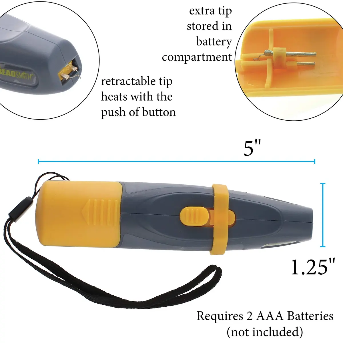The Beadsmith Ultra Thread Zap Retractable Tip - 1 Each | Precision Beading Tool for Jewelry & Crafts - view 3